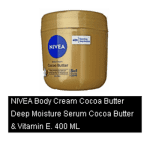 NIVEA Body Cream Cocoa Butter Deep Moisture Serum Cocoa Butter & Vitamin E. 400 ML