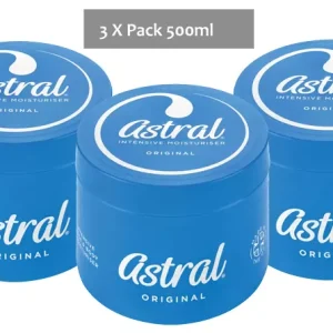 Astral Intensive Moisturiser Original 500ml Pack of 3