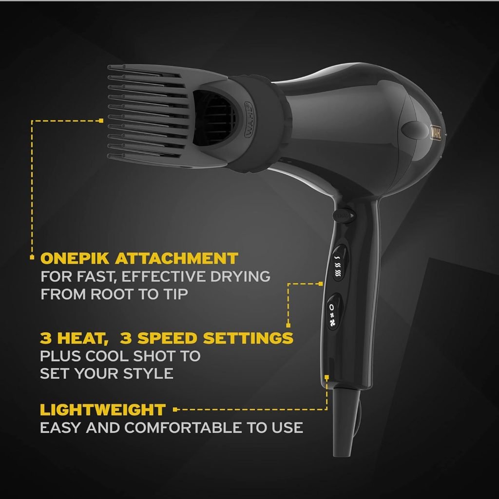 Wahl PowerPik 2 Afro Hair Dryer 3 Metre Cable
