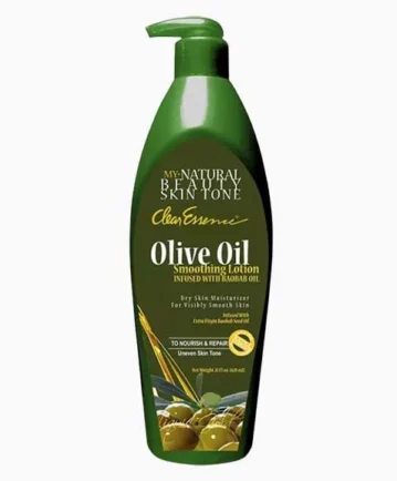 Clear Essence Skin Tone Olive Oil Smoothing Lotion 621ml ingredients