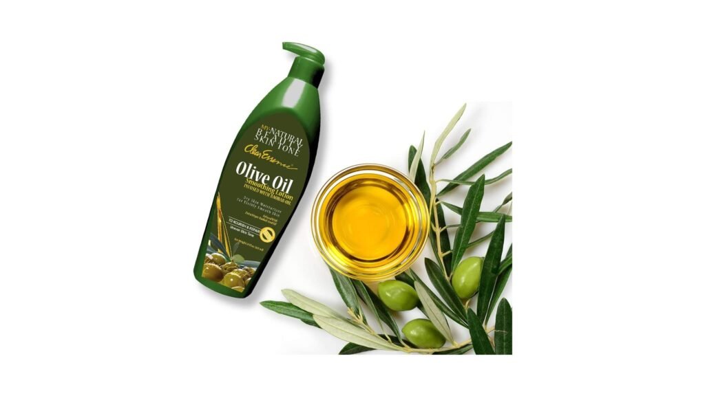 Clear Essence Skin Tone Olive Oil Smoothing Lotion 621ml ingredients