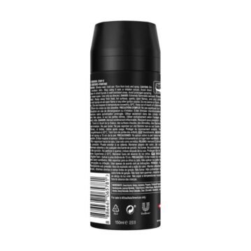 Lynx Deodorant Body Spray Black 150mlX6 PACK