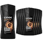Lynx Dark Temptation 12-H Refreshing Fragrance Shower Gel Body Wash, 6 x225ml