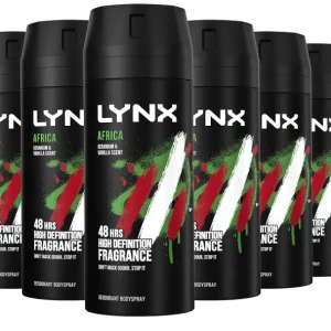 Lynx Africa Body Spray.150.mlx6 pack