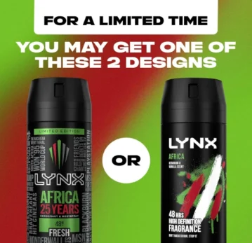 Lynx Africa Body Spray.150.mlx6 pack