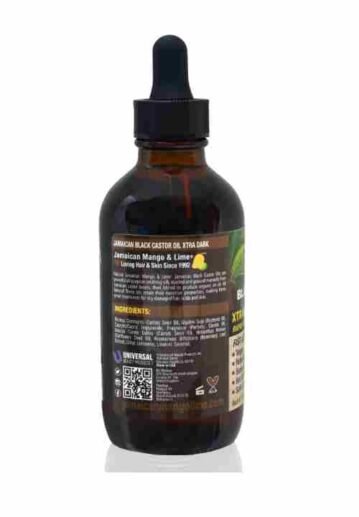 Jamica Mango & Lime Caster Oil reverse side information